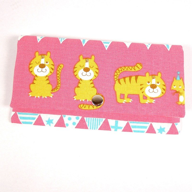 Passbook red envelopes of cash pouch - Tiger smile (pink) - Wallets - Other Materials Red