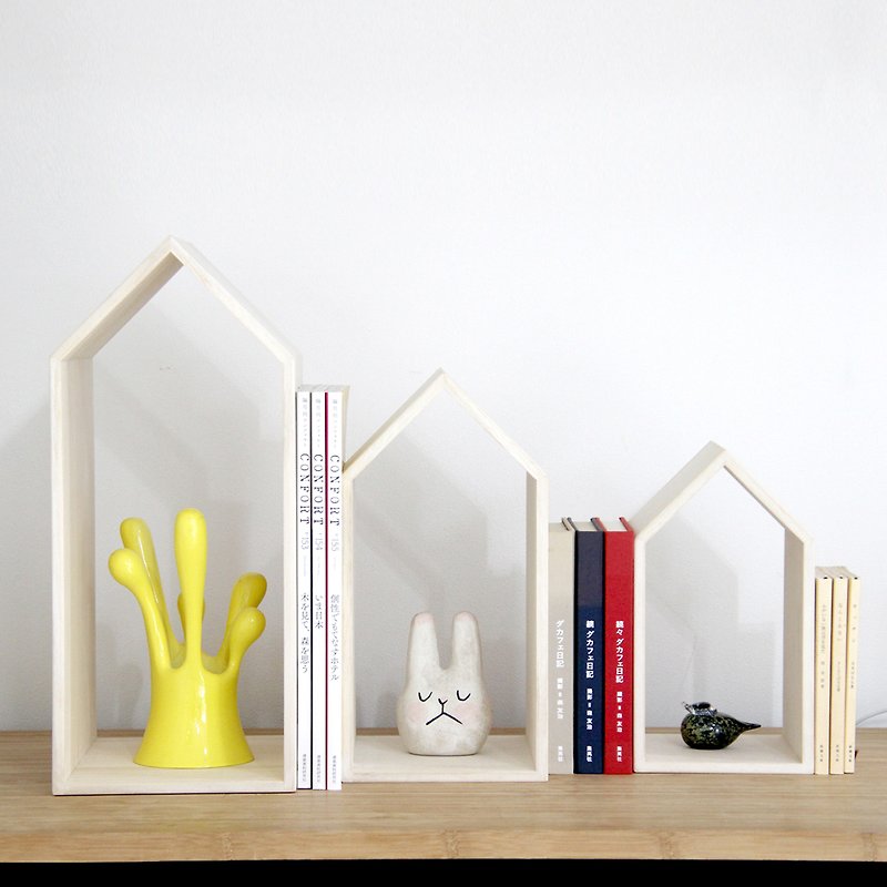 Paulownia Bookends / Book House NEST - Bookshelves - Wood Brown