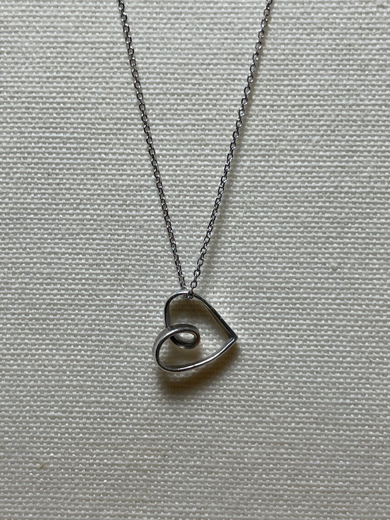 925 sterling silver handmade necklace for Valentine's Day can be customized - สร้อยคอ - เงิน สีเงิน