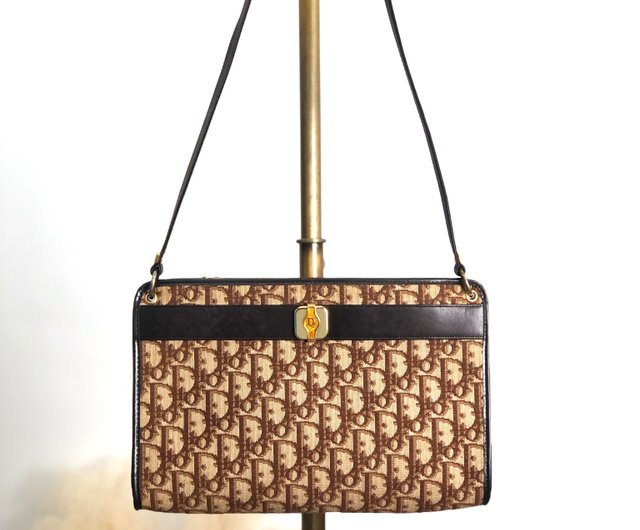【美品・本物正規品】Dior バッグ トロッター オブリーク ジャガード 美品・本物正規品】Dior バッグ トロッター オブリーク ジャガード