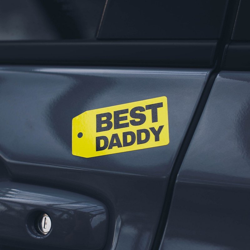 BEST DADDY/車貼、貼紙、軟磁 SunBrother孫氏兄弟 - 貼紙 - 防水材質 