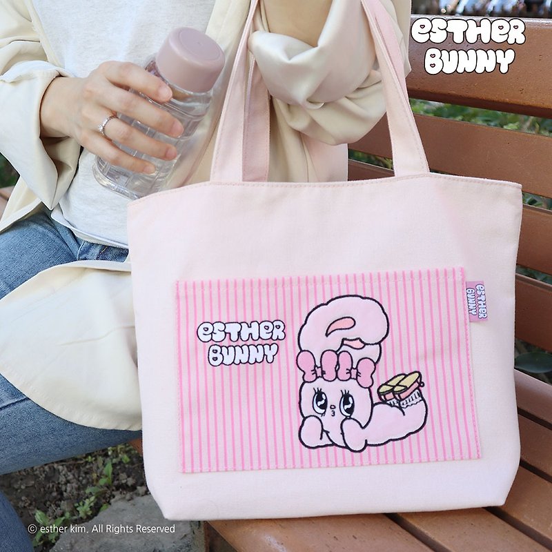 Yanda Essler Bunny Tote Bag - Messenger Bags & Sling Bags - Polyester Pink