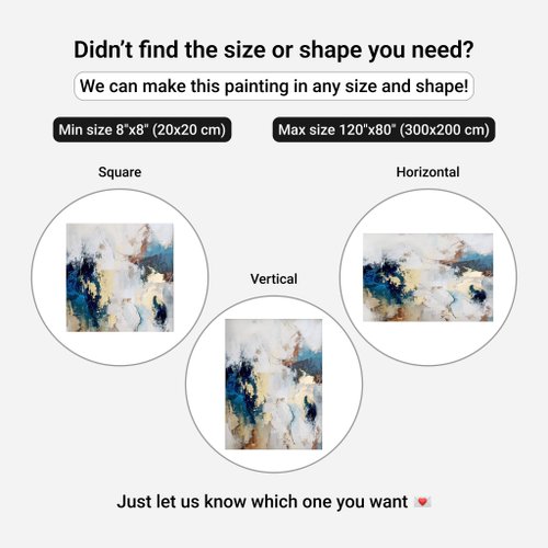 ブルーゴールドペインティング | ブルーゴールドアブストラクト