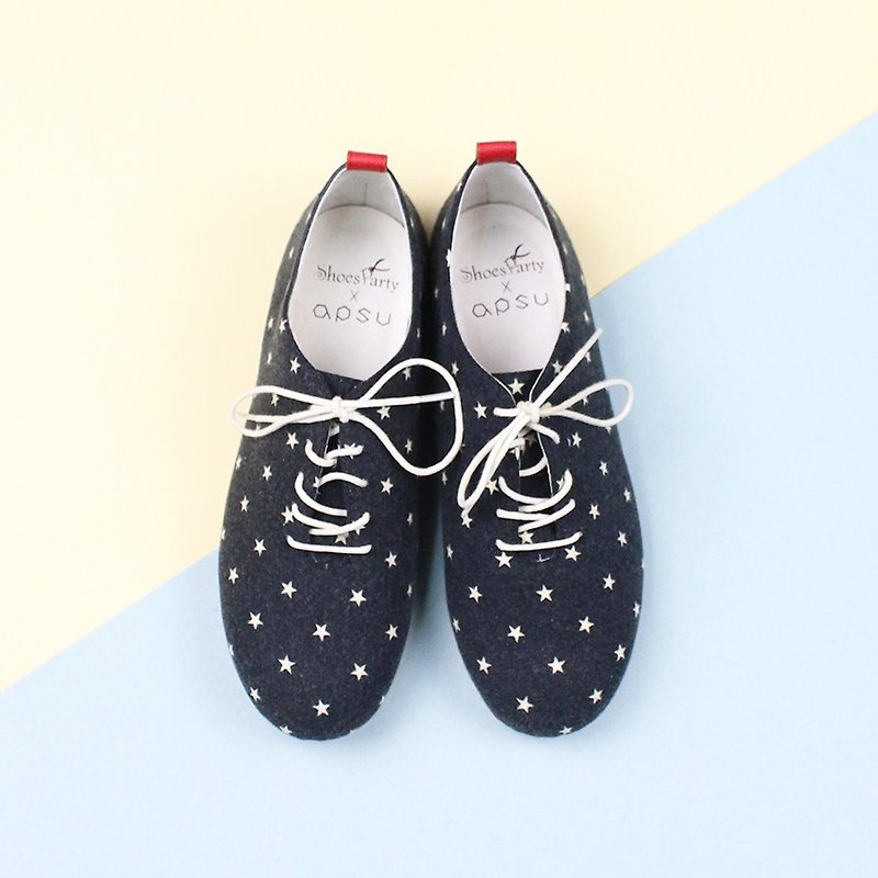 Shoes Party Star Stars Bandage Soft Slippers / Handmade / Japanese Fabric / M2-16003F - Women's Casual Shoes - Other Materials 