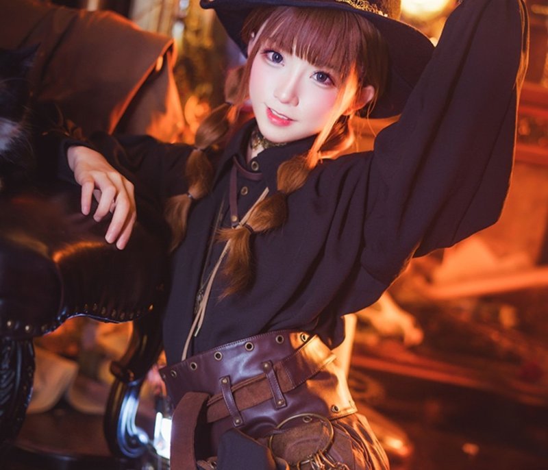 Steampunk Retro Pirate Chiffon Loose Shirt - เสื้อเชิ้ตผู้หญิง - วัสดุอื่นๆ สีดำ