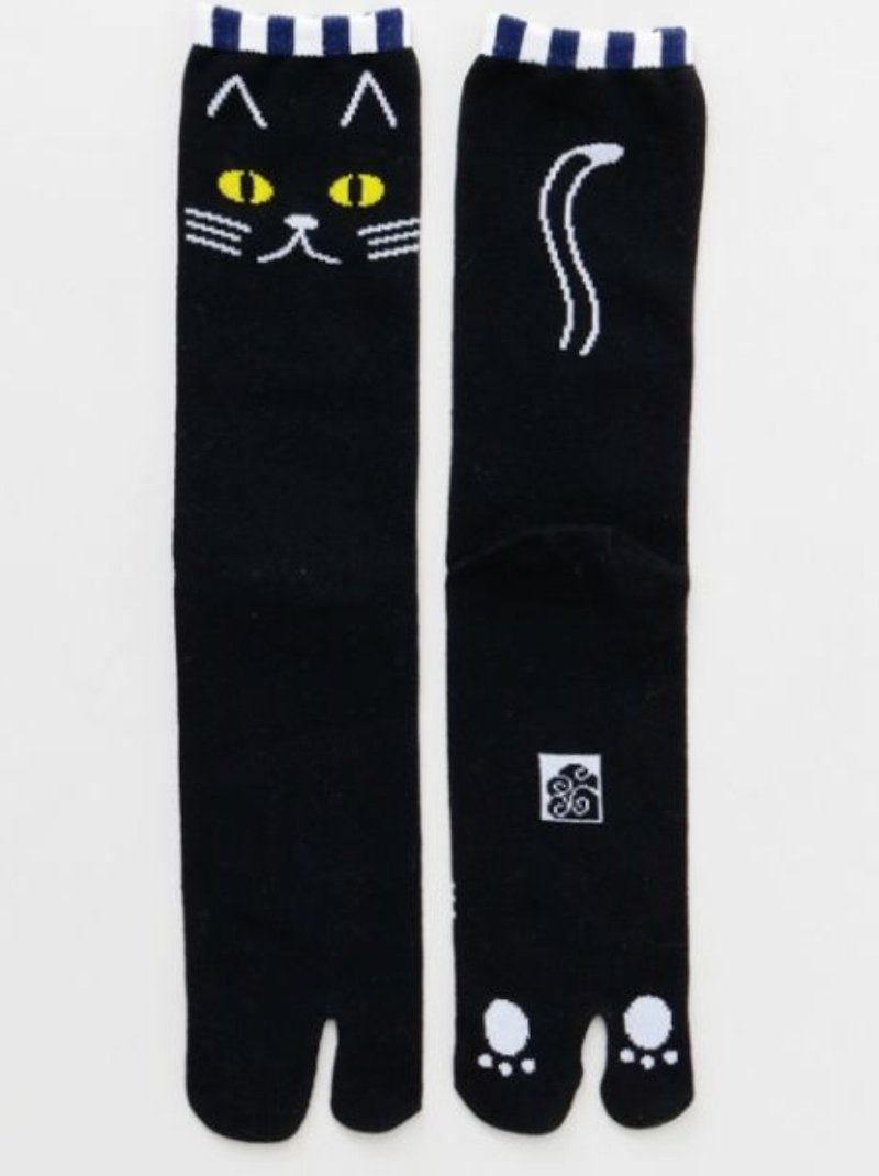 [Popular Pre-Order] Black Cat Two Finger Socks Foot Bag 7JKP8314 (25-28cm) Cat Day - Socks - Other Man-Made Fibers 