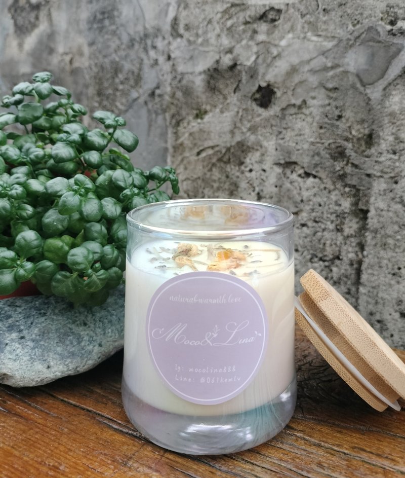 Rebirth--Pure essential oil natural flower and grass handmade candles - น้ำหอม - ขี้ผึ้ง 