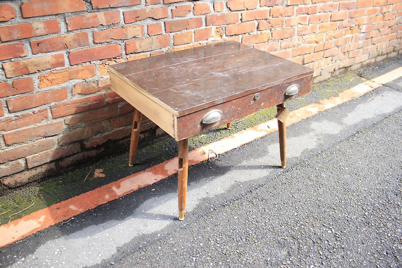 Reconstruction of hand-made wooden drawer small table no.53018080208 - Other - Wood Brown