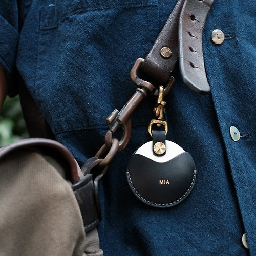 寓吉 Leather Craft 【寓吉】gogoro/gogoro2 EC-05 鑰匙專用皮套 Key holder / 墨藍