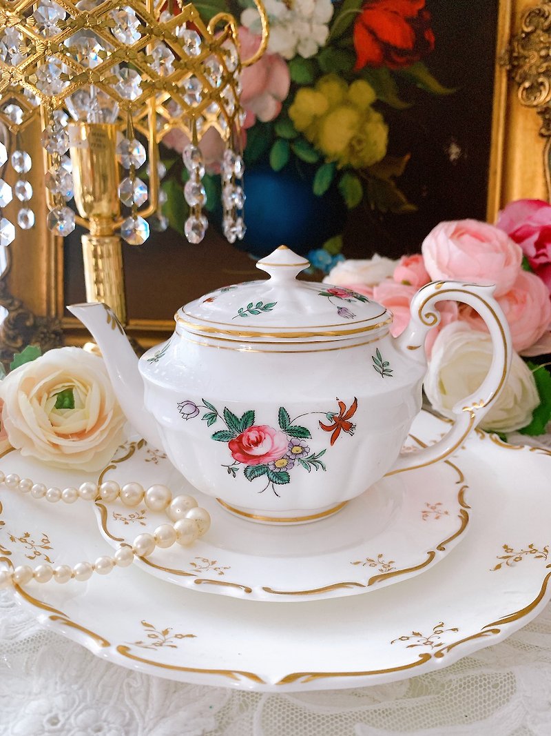 British hand-painted antique Royal Crown Derby hand-painted flower tea cup designated buyer bid - Teapots & Teacups - Porcelain Multicolor