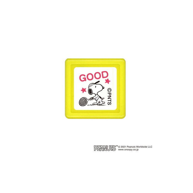 【KODOMO NO KAO】Snoopy soaking seal E GOOD3 - Stamps & Stamp Pads - Plastic Red