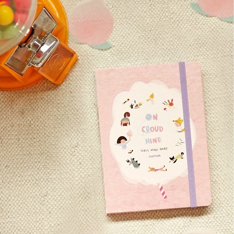 7321 OkTina塗装カレンダーV.9（ジョウ） - ピンクの綿菓子、7321から83914 - ノート・手帳 - 紙 多色