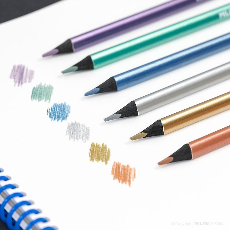 MILAN Luxury Metallic Pencil 6 Colors - Pencils & Mechanical Pencils - Wood Gold