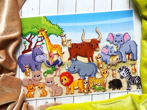 Happy Toy House We study African animals, Home game,兒童玩具 ,益智玩具,Best first choice for kids gift