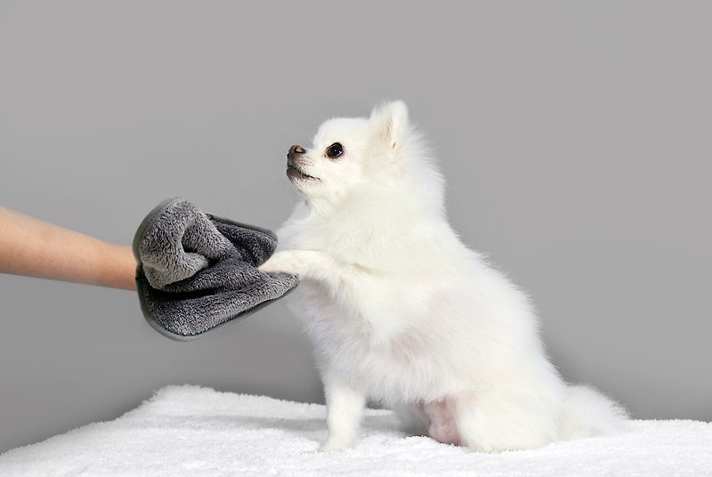 免睏【PET IN BEAUTY 韓國 超柔軟 超耐用 毛巾】 - 毛巾浴巾 - 聚酯纖維 灰色