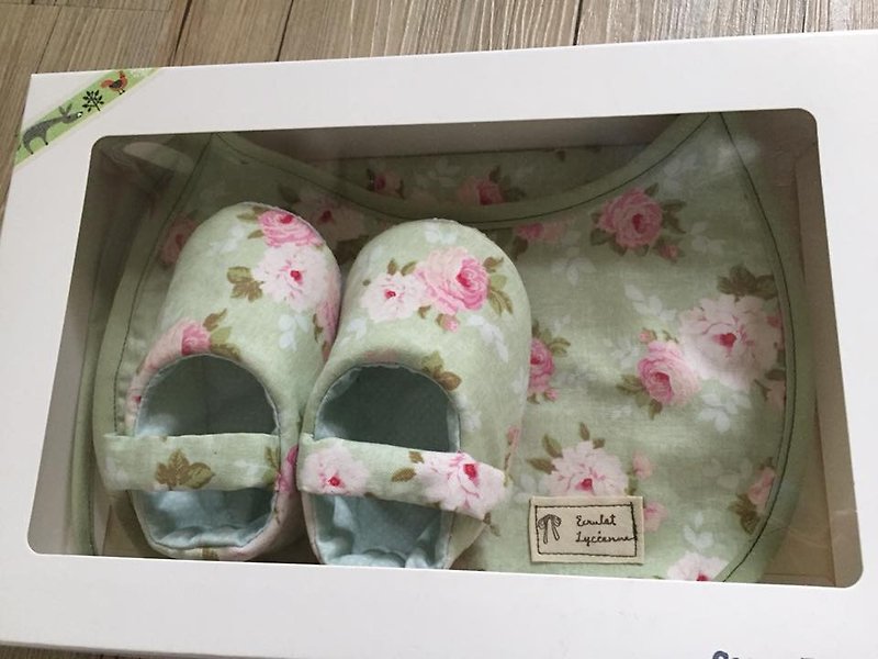 Pink Green Nordic Rose Moon Gift Box Three-piece Group - Baby Gift Sets - Cotton & Hemp 
