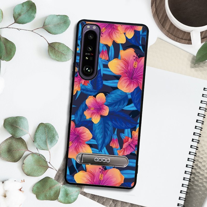 Sony Xperia 1 IV Shock Absorbing Stand Phone Case-Flower Language-Dongyuncao