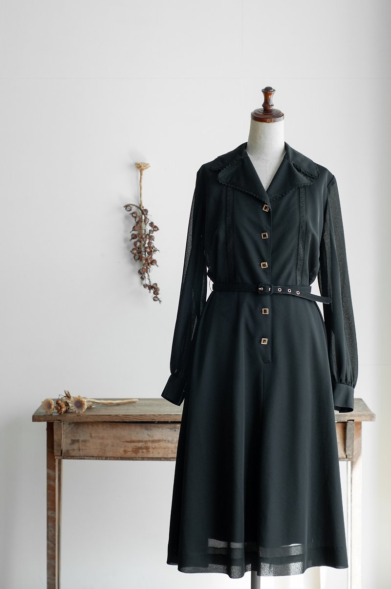 Vintage / long sleeve dress no.223 tk