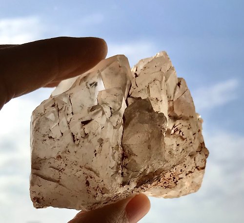 Could9Crystal 天然水晶白水晶城堡骨幹礦物擺件 幽靈水晶共生 天然原石 水晶