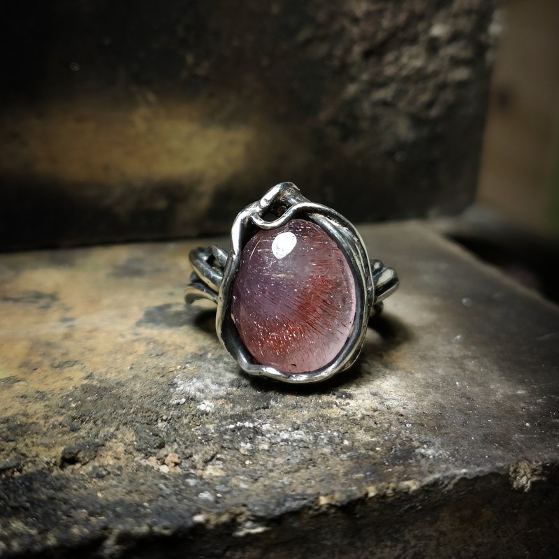 Super Seven Lepidocrocite - General Rings - Gemstone Red