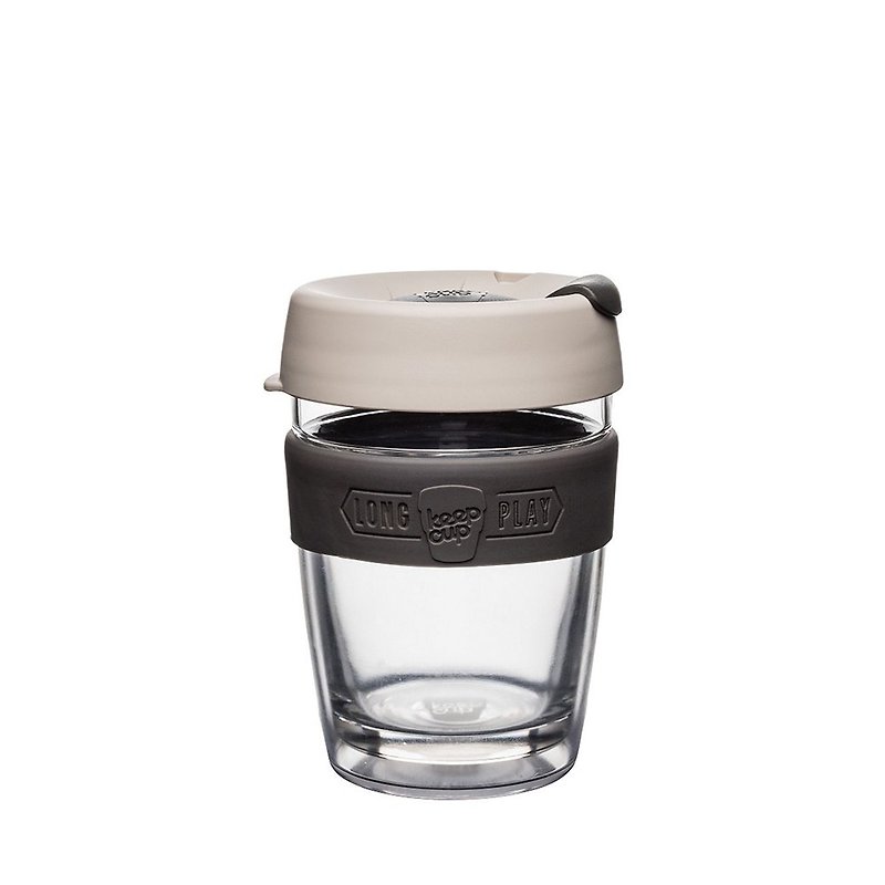 KeepCup LongPlay -Twin Wall Glass Cup M - Milk - Mugs - Glass Transparent