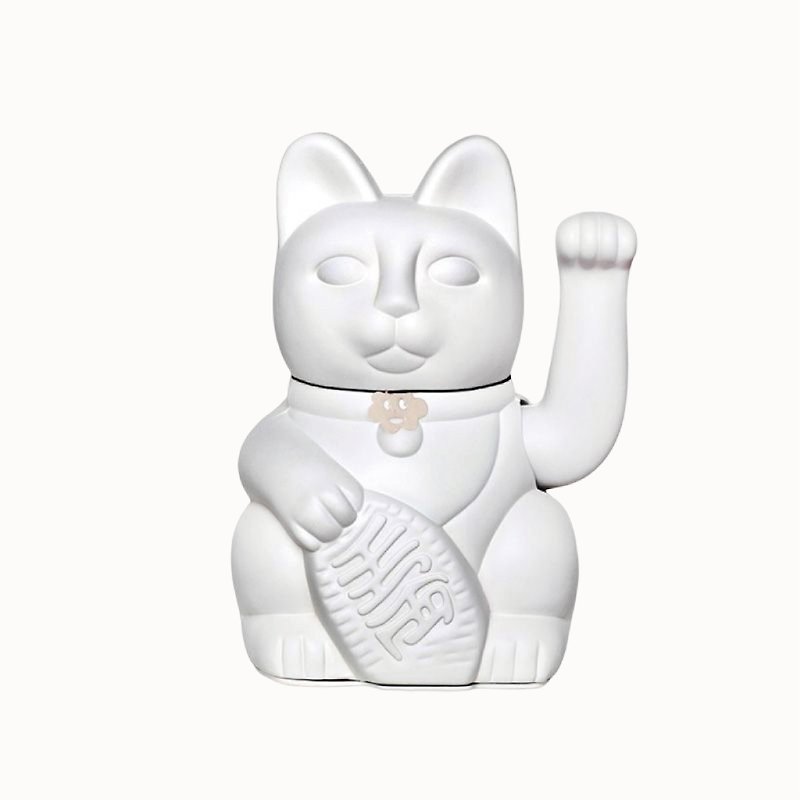 [Diminuto Cielo Lucky Cat] Tiny Sky Lucky Lucky Cat-White 18CM - Stuffed Dolls & Figurines - Other Materials White