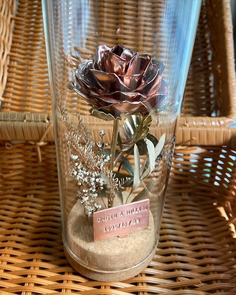 Metal Rose Custom + Exclusive Bronze Medal - Items for Display - Copper & Brass Red