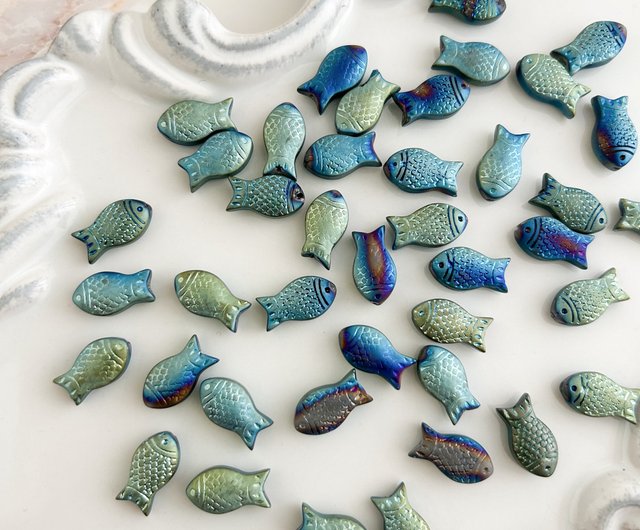 Krull / お魚ビーズと淡水パールのブレスレットウォッチ LI175 Krull / お魚ビーズと淡水パールのブレスレットウォッチ LI175