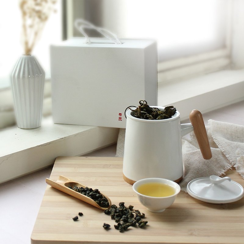 木柄馬克杯禮盒 | 陶瓷磨砂 | 送禮小物 | 辦公室茶杯 | 精美茶器 - 咖啡杯 - 陶 黑色