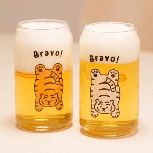 MUZIK TIGER 躺肥虎 Bravo 玻璃啤酒杯 ( 共 2 款 ) 470ml