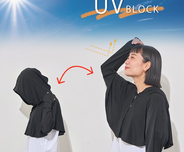 COOL ひんやり UVカット フード付き ボレロ - ショップ