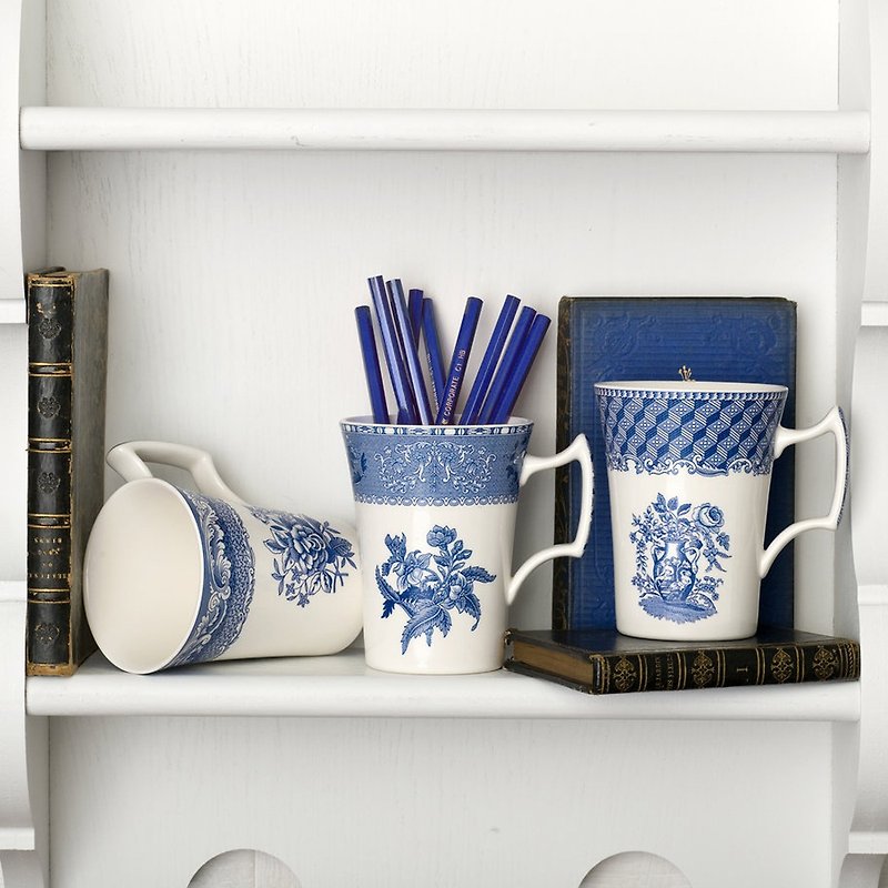 Spode Blue Room Cottage Mug 10 OZ - Mugs - Porcelain Blue