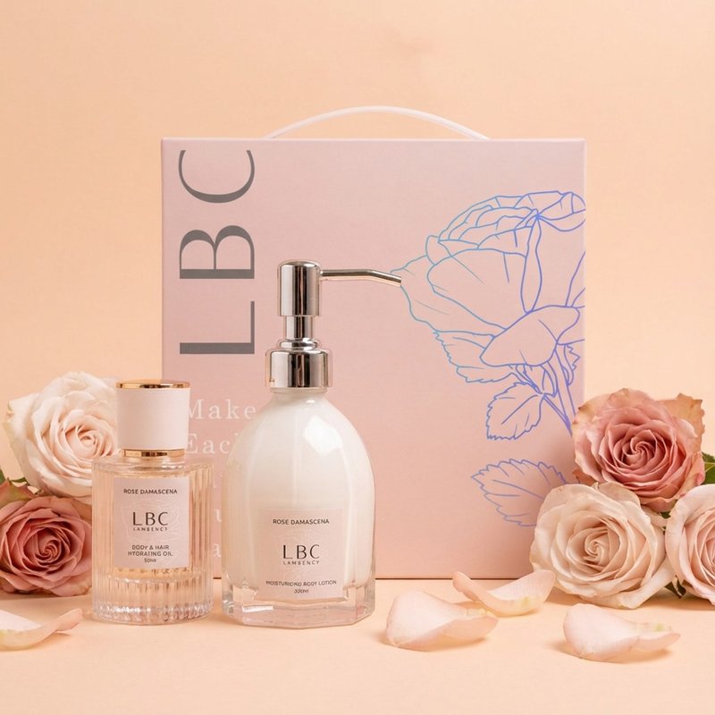 LAMBENCY 水漾玫瑰白皙升級組(禮盒裝) - 身體乳/按摩油 - 其他材質 