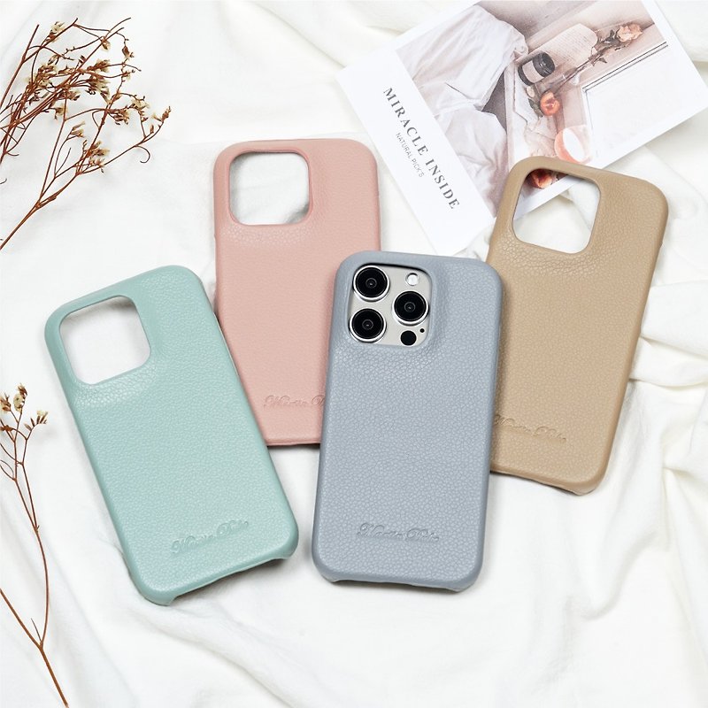 磁吸皮革手機殼 iPhone 15系列 — 四色 - 手機殼/手機套 - 其他材質 多色