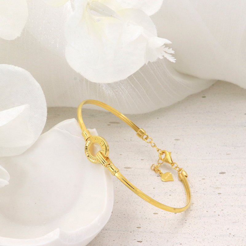 Kimura light jewelry / 18K gold / forever bracelet 18K gold bracelet - สร้อยข้อมือ - เครื่องประดับ สีทอง