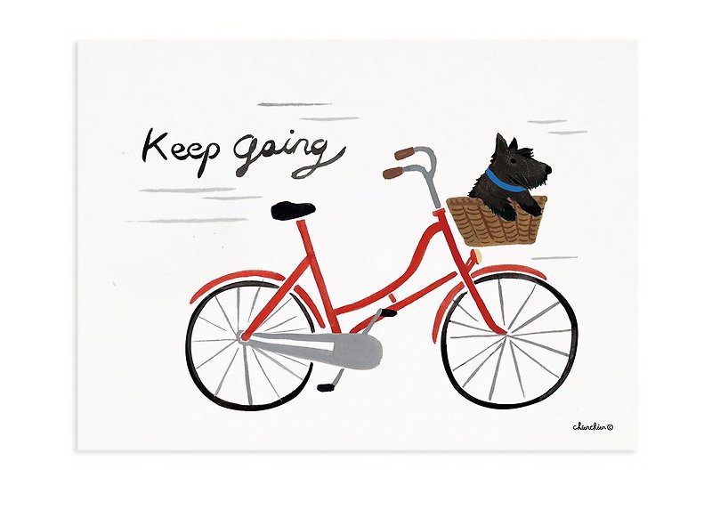 KEEP GOING~ illustration postcard / card - การ์ด/โปสการ์ด - กระดาษ 
