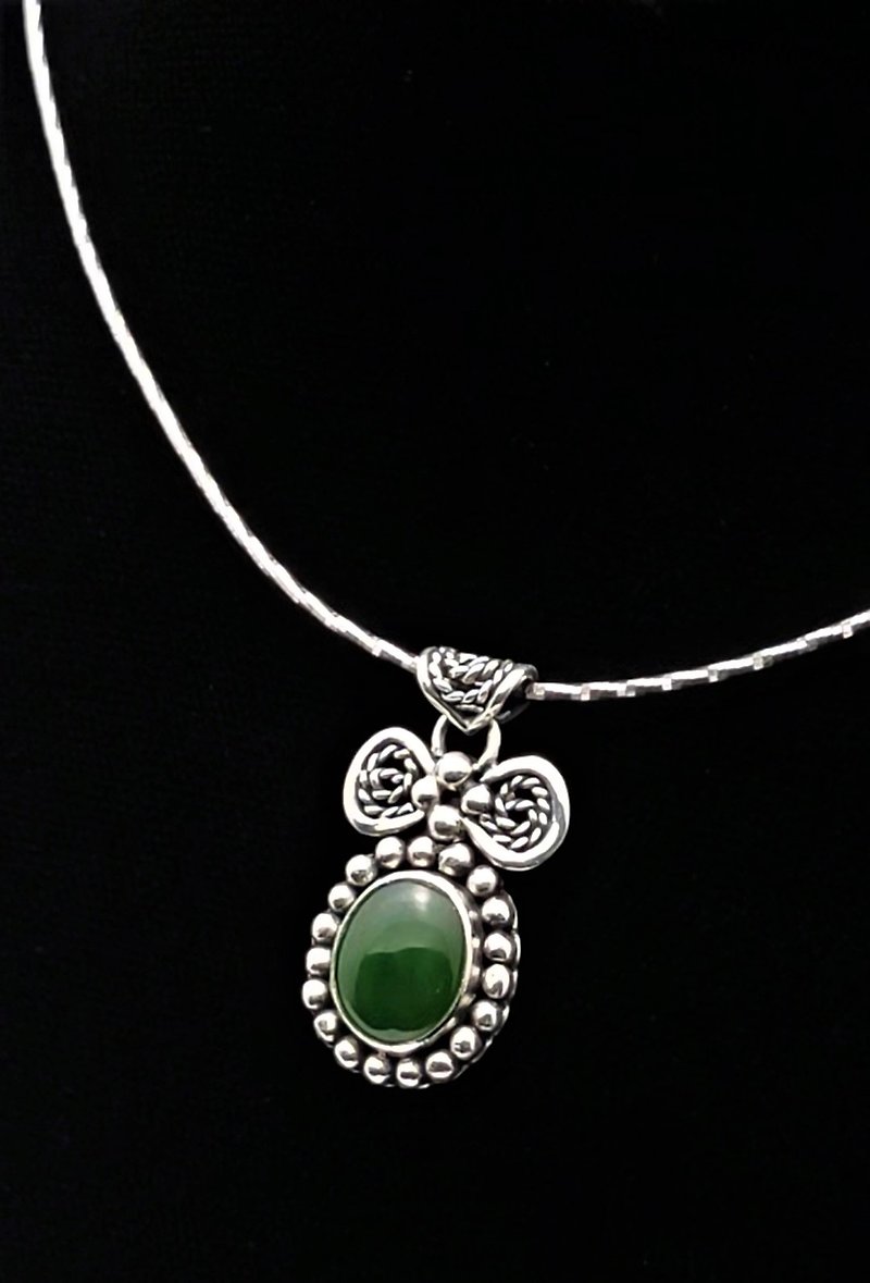 Light Jewelry Jade | Exclusive Design Small Bead Chain | Taiwan Jasper - สร้อยคอ - หยก สีเขียว