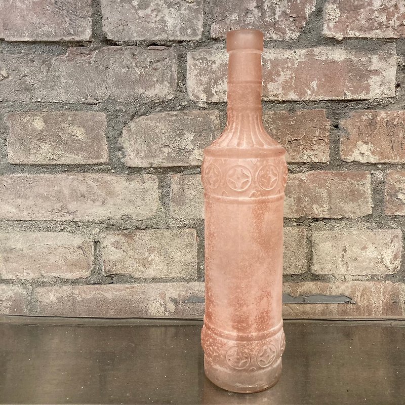 Irregular sandblasting matte baroque relief vase flower water bottle - เซรามิก - แก้ว 