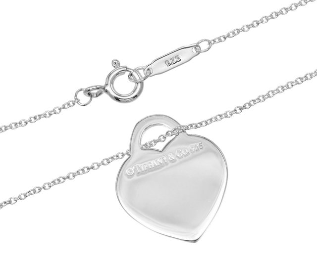 美品 Tiffany&Co. ティファニー ノーツハート ネックレス トップ TIFFANY&Co[ティファニー] ティファニー ノーツ ハート タグ