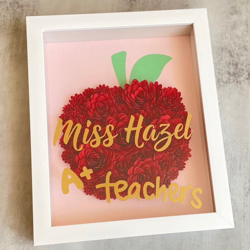 Thank You Blessing Gift Box - Red Apple - Items for Display - Paper Red