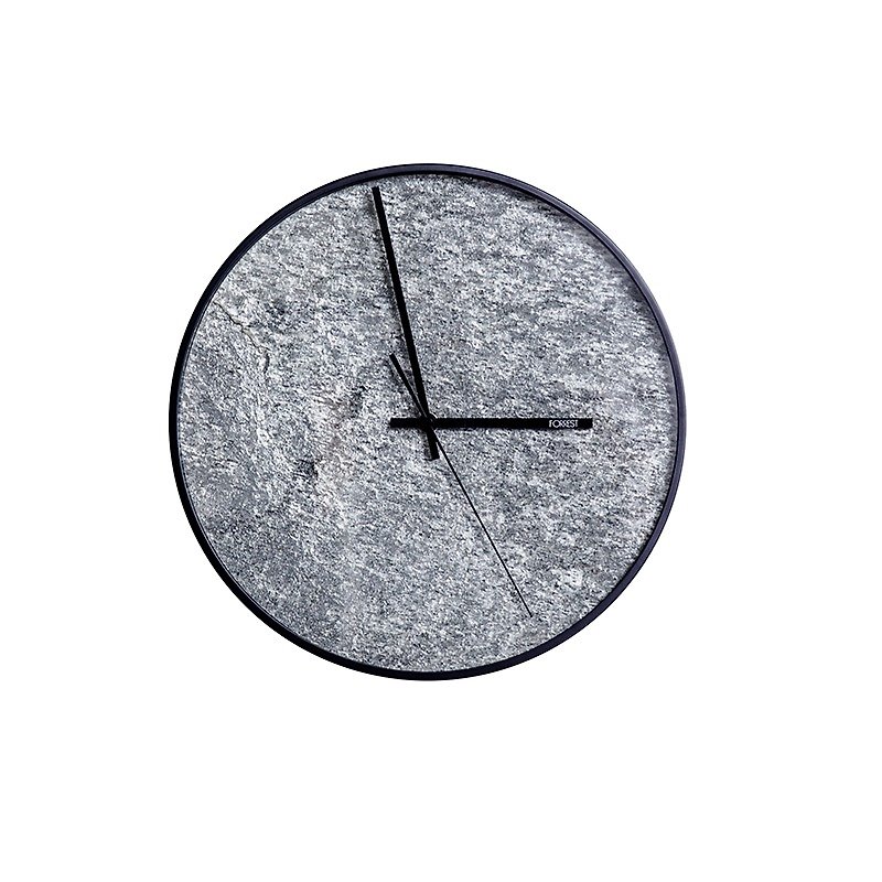 FORREST  - ストーンクロック石のクロック - 時計 - その他の素材 ブラック