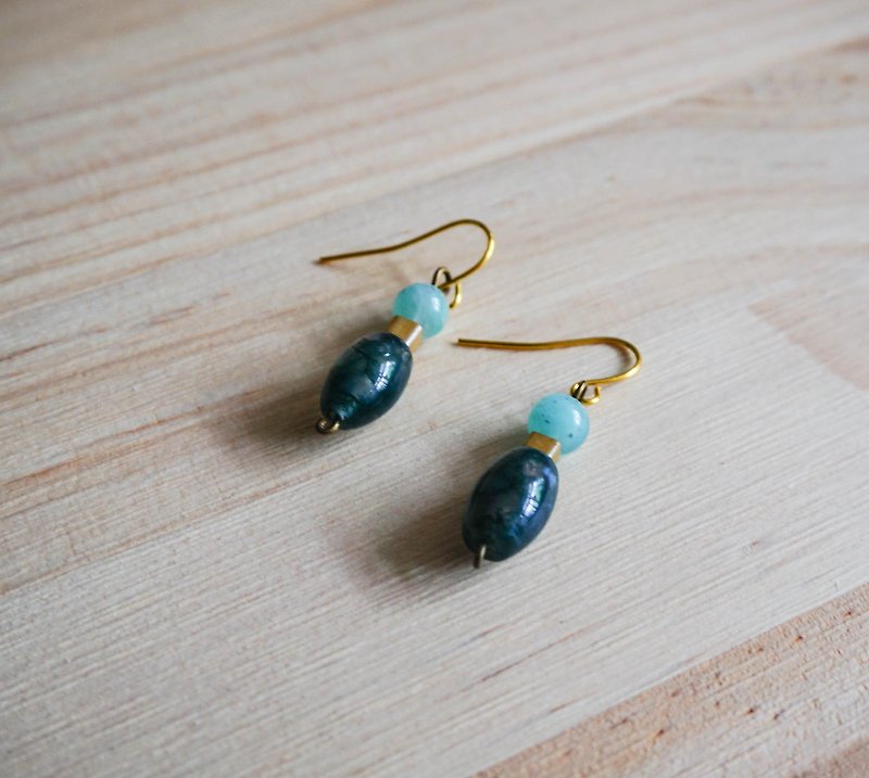 Handmade Earrings - Earrings & Clip-ons - Gemstone Green