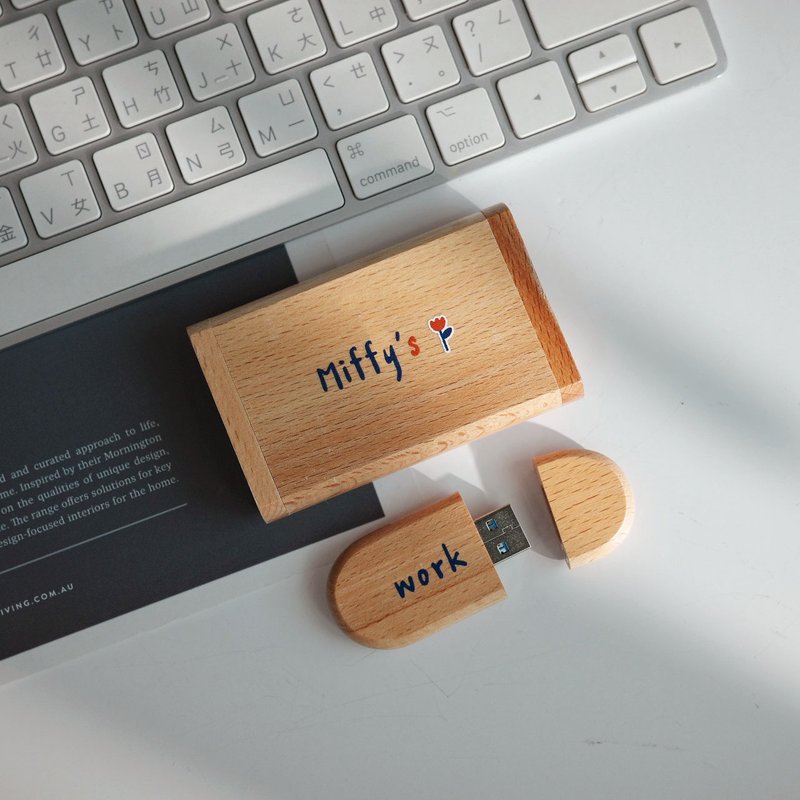 【快速出貨】客製化彩印 高速3.0木質USB 彩色 木質隨身 婚禮紀錄 - 其他 - 木頭 