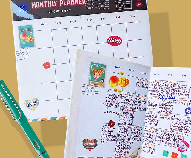 Monthly Planner Sticker Book