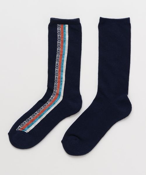 Ametsuchi Moroccan Stripe Middle Socks 25～28cm