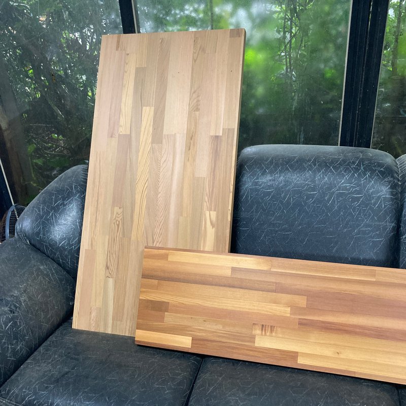 Photo 1 of the discussion page for customizing table laminates and wooden boards shows the estimating of Xiangshan fir by size. - ของวางตกแต่ง - โลหะ สีนำ้ตาล