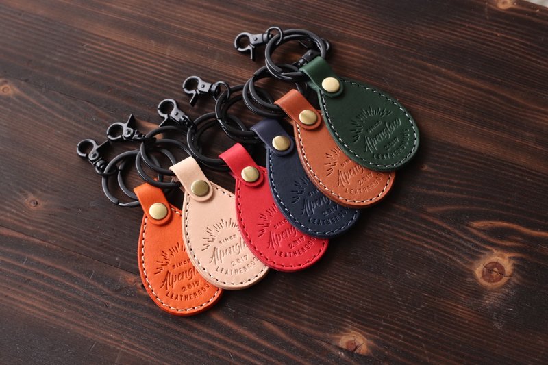 Printed Leather Key Ring | Multicolor - Keychains - Genuine Leather Multicolor