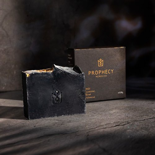 ─ Prophecy Morocco 鉑翡斯 ─ 西班牙頂級油保養專家 油性肌首選─【鉑翡斯】晶鑽煥採活性碳極緻潔顏皂 120g 手工皂