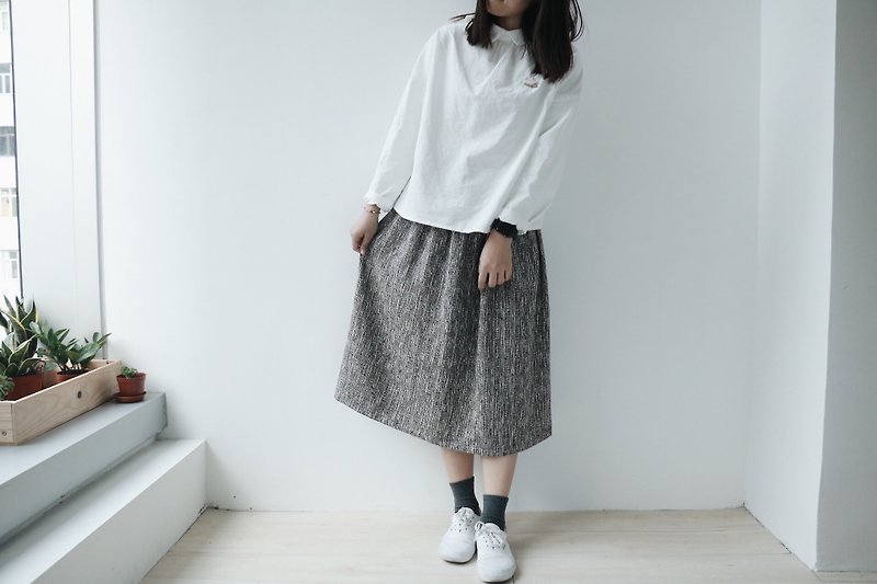 自家製/織りスカート - スカート - コットン・麻 多色