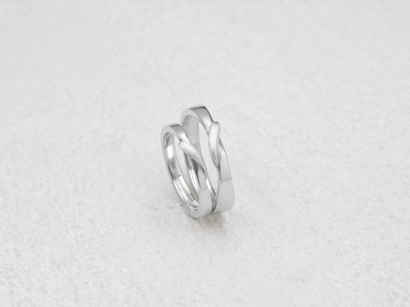 【無料ギフトラッピング】これぞ愛｜カップルペアリング 純銀リング バレンタイン 刻印 - ペアリング - スターリングシルバー シルバー